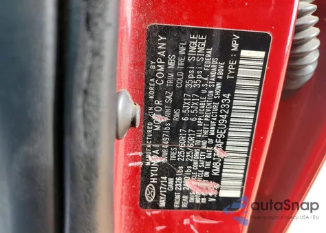 2014 Hyundai Tucson Gls z USA, uszkodzony, nr VIN KM8JT3AF9EU942334